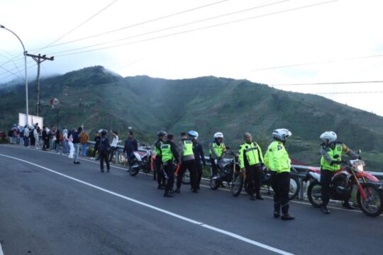 Perhatian Kapolres Wonosobo Terhadap Tanjakan Dieng