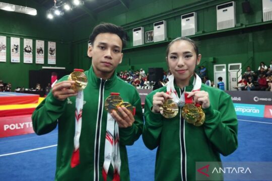 Atlet Wushu Jatim Borong Enam Medali Emas di PON Bela Diri Kudus 2025