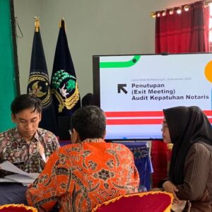 Exit Meeting Audit Kepatuhan Notaris di Pekalongan dan Batang
