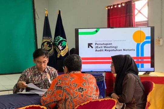 Exit Meeting Audit Kepatuhan Notaris di Pekalongan dan Batang