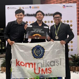 Mahasiswa Komunikasi UMS Juara 2 di Podcast Competition dengan Pendekatan Komedi