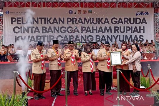 Kwarcab Banyumas Raih Rekor MURI dengan Pelantikan Pramuka Garuda