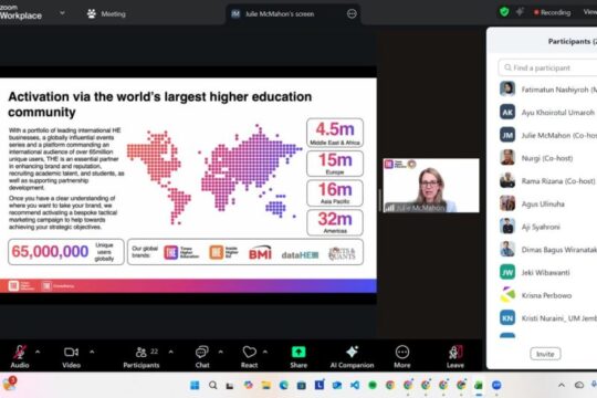 Webinar Strategis UMS dan Times Higher Education untuk Internasionalisasi PTMA