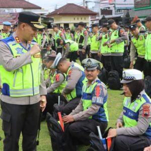 Pengamanan Malam Tahun Baru 2026 oleh Polres Wonosobo