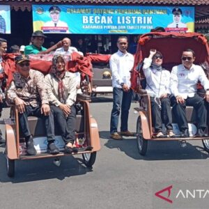 Program Becak Listrik Bantuan Presiden untuk 280 Pengemudi di Banyumas