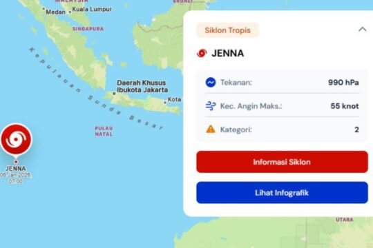 Prakiraan Hujan di Jateng Selatan Akhir Pekan Ini