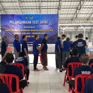Hasil Tes Urine Ratusan WBP Kasus Narkoba di Lapas Semarang