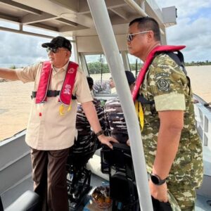 Menhan Tinjau Progres Pengerukan Muara Kuala Penaga di Aceh