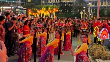 Suasana Meriah Pembukaan Jakarta Imlek Festival 2026 di Bundaran HI - 1